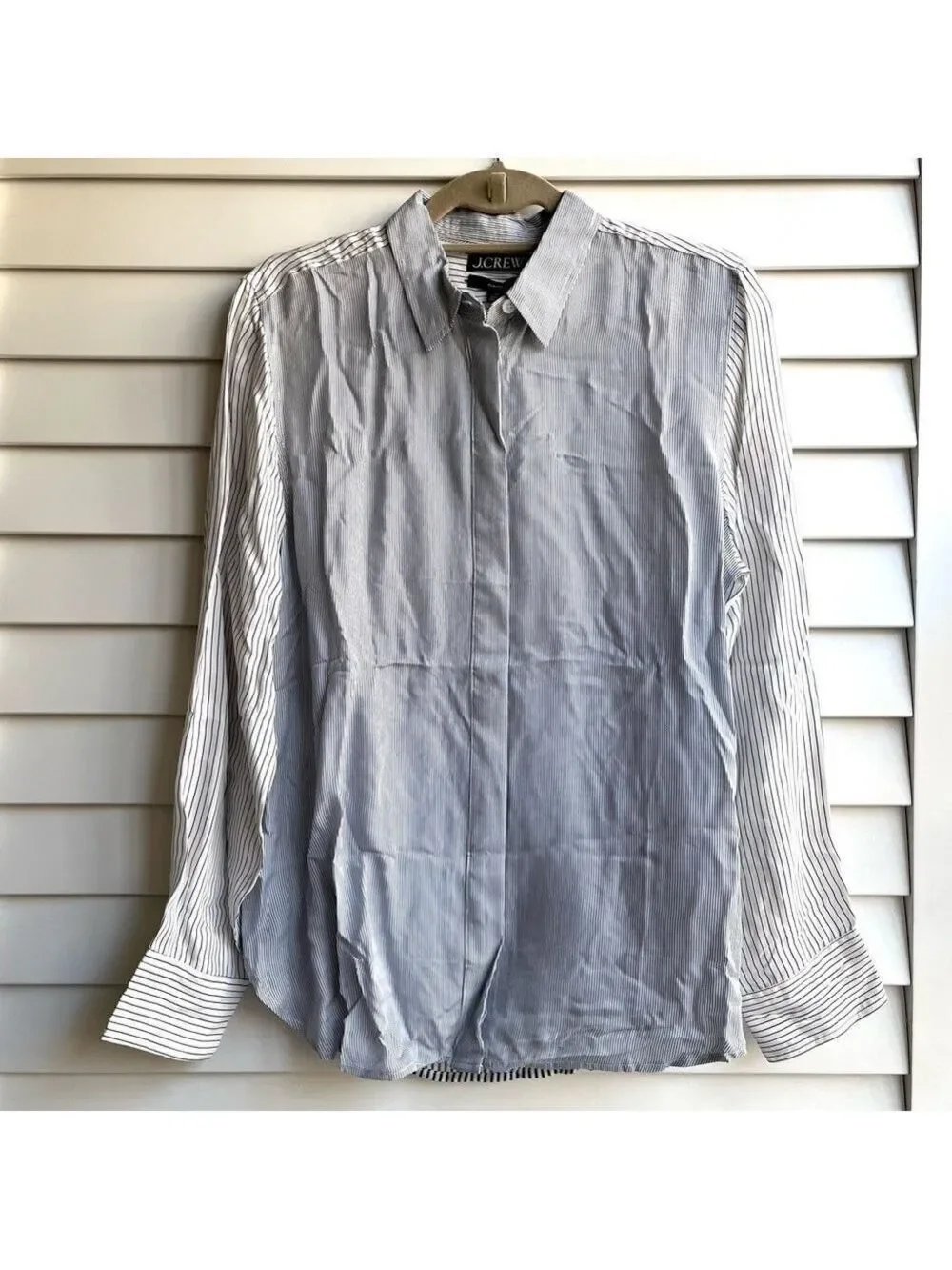 J. Crew Limited Edition Classic Fit Drapey Cupro Blouse